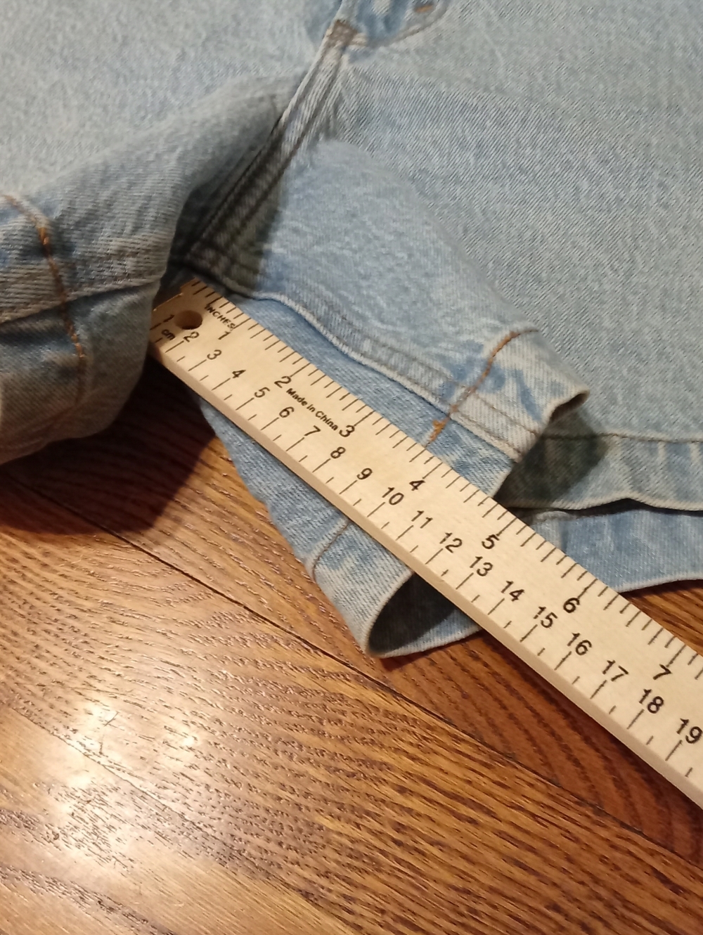 Abercrombie & Fitch Denim Shorts Light Wash 30/10 - Picture 7 of 7